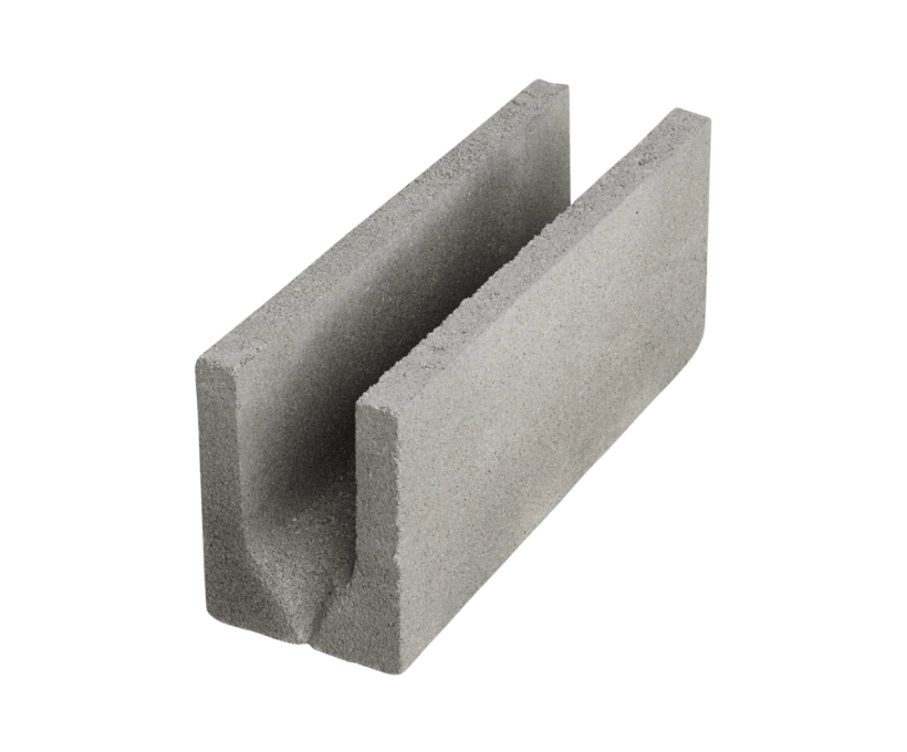 U-Shaped Concrete Block (9" - 450 x 225 x 225)