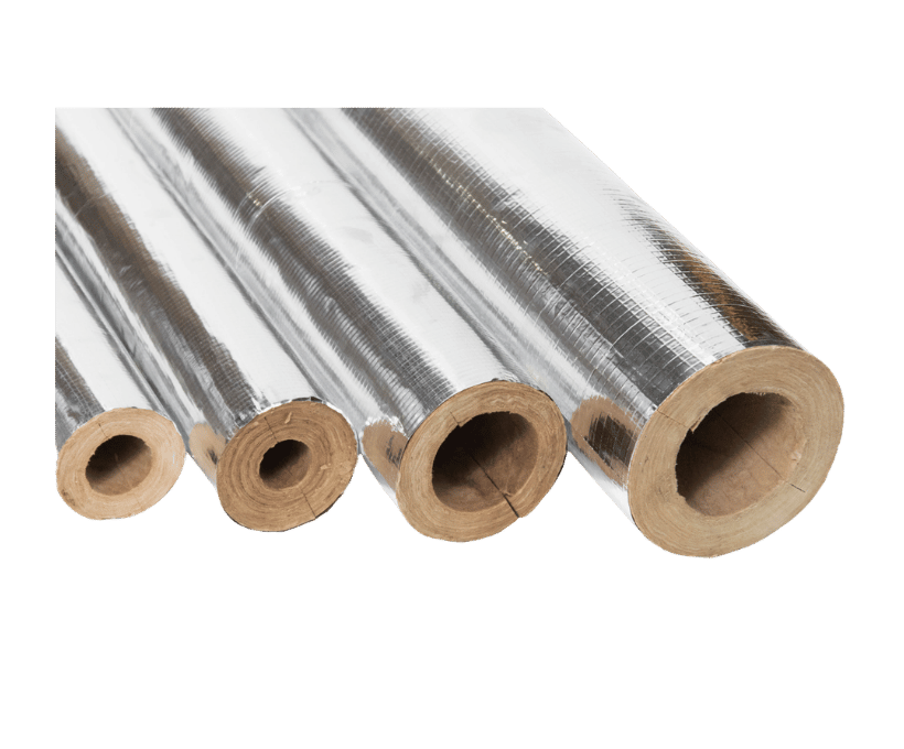 Rockwool Pipe, Aluminum-clad